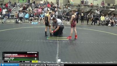 53 lbs Quarterfinal - Reed Foss, Glen Lake vs Zander Riker, Michigan Center Young Cardinal