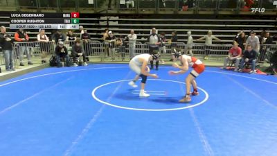 128 lbs Consi Of 4 - Luca DeGennaro, Manalapan vs Cooper Rushton, Triumph Trained