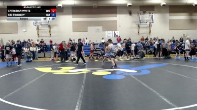 144 lbs Semis - Christian White, Suples Wrestling Club vs Kai Frogley, Idaho