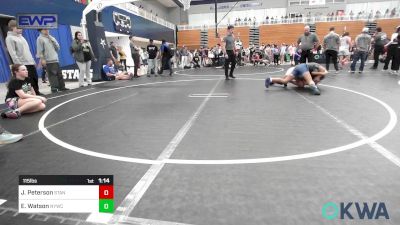 115 lbs Quarterfinal - Jaydis Peterson, Standfast OKC vs Emma Watson, Newcastle Youth Wrestling