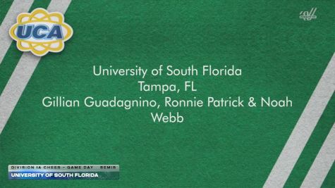 University of South Florida [2026 Division IA Cheer - Game Day Semis] 2026 UCA & UDA College Cheerleading and Dance Team National Championship