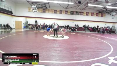 109 lbs Cons. Semi - Lily Serrano, Sacramento City College vs Kailyn Aguilar, Unattached