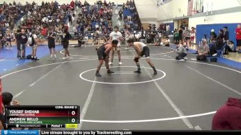 170 lbs Cons. Round 2 - Yousef Shehab, Canyon High School vs Andrew Bello, San Clemente High School