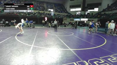 132 lbs Round Of 16 - Grady Brewer, Ashley Ridge vs Josh Horn, Indian Land