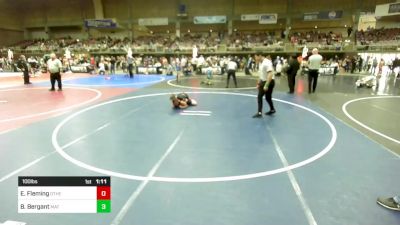 100 lbs Rr Rnd 2 - Ezra Fleming, Other Team vs Bodhi Bergant, Mat Burners WC