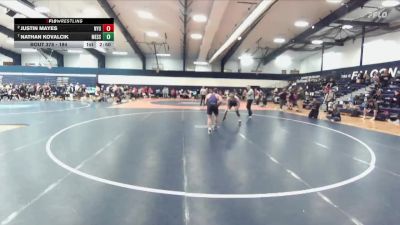 184 lbs Quarterfinal - Nathan Kovalcik, Messiah vs Justin Mayes, New York University