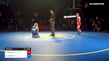 126 lbs 3rd Place - Kyle Burwick, North Dakota vs Wyatt Henson, Missouri