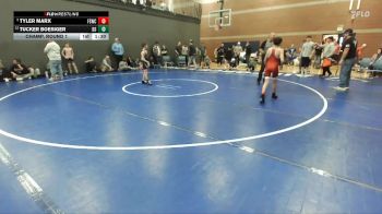 85 lbs Champ. Round 1 - Tyler Marx, Fighting Squirrels Wrestling Club vs Tucker Boesiger, Declo Stingers