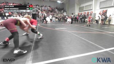 90 lbs Quarterfinal - Briar Ware, Cleveland Takedown vs Brady McDonald, Raw Wrestling Club