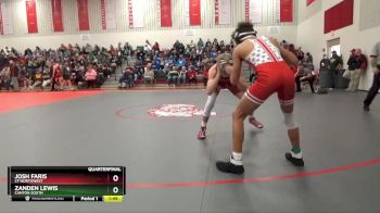 138 lbs Quarterfinal - Josh Faris, Cf Northwest vs Zanden Lewis, Canton South
