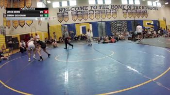 150 lbs Round 2 (8 Team) - Simon Goodwin, The Outsiders vs Vince Bern, Naperville Central