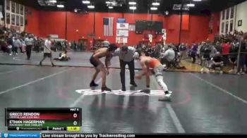 126 lbs Champ. Round 1 - Greco Rendon, Crystal Lake (CENTRAL) vs Ethan Hagerman, Machesney Park (HARLEM)