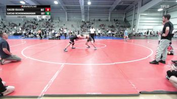 150 lbs Rr Rnd 1 - Caleb Isaacs, Mat Warriors Red vs Lucas Schoeneberger, Grit Mat Club Blue