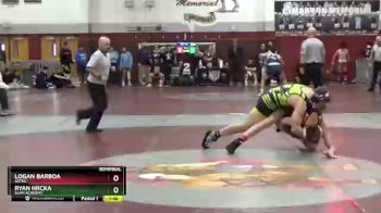 160 lbs Semifinal - Logan Barboa, Aztec vs Ryan Hrcka, SLAM Academy