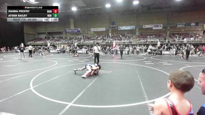 98 lbs Quarterfinal - Zianna Propst, Duran Elite vs Ayden Bailey, Widefield WC