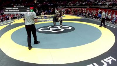 D2-157 lbs Champ. Round 1 - Bo Hertenstein, St. Marys Memorial vs Dominic Bates, John Glenn