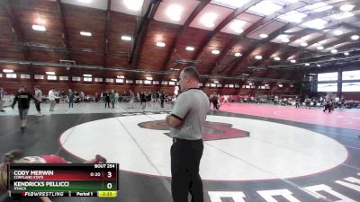 133 lbs Cons. Round 3 - Cody Merwin, Cortland State vs Kendricks Pellicci, Ithaca