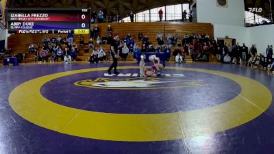 110 lbs 1st Place Match - Izabella Frezzo, New Jersey City University vs Abby Duke, Elmira College