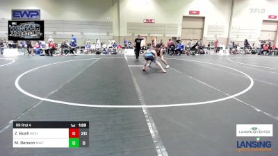 117 lbs Rr Rnd 4 - Zaiden Buell, Michigan Premier WC - (A) vs Maddox Benson, MWC Wrestling Academy