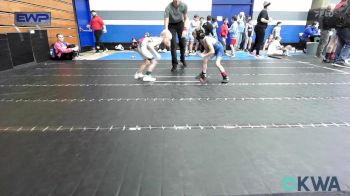 43 lbs Semifinal - Baylor Myers, Bridge Creek Youth Wrestling vs Rhett Pitts, Cowboy Wrestling Club