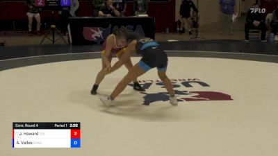 50 lbs Cons. Round 4 - Jasmine Howard, Texas vs Arelys Valles, Grand View Wrestling Club