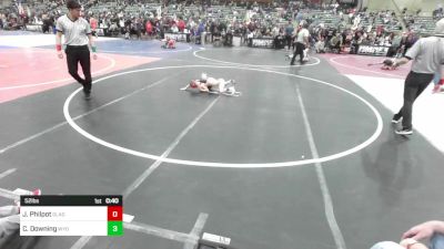 52 lbs Quarterfinal - Jameson Philpot, Gladiator Wrestling vs Cal Downing, Wyoming Underground