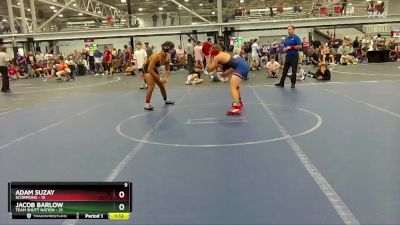 157 lbs Semis (4 Team) - Adam Suzay, Scorpions vs Jacob Barlow, Team Shutt Nation