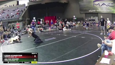 105 lbs Finals (8 Team) - Logan Schweitzer, Nebraska Maize vs Kelton Doucet, Kansas Anaconda