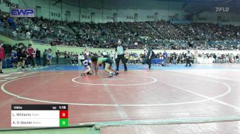 118 lbs Round Of 64 - Lucas Williams, Team Choctaw vs Adrian Gallardo-Baxter, Bishop McGuinness JH