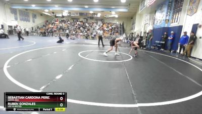 126 lbs Cons. Round 3 - Sebastian Cardona Perez, Santa Ana vs Ruben Gonzales, Los Alamitos