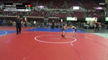 81 lbs Cons. Round 4 - Ryker Frickel, Stillwater Gladiators vs Caysen Clark, Worland Wrestling Club