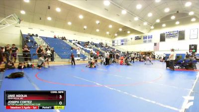 113 lbs Cons. Semi - Jake Agolia, Team SoCal WC vs Joseph Cortez, Victor Villains Wrestling Club