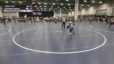 85 lbs 5th Place Match - Mackenzie Amidon, MTC - MANTANONA TRAINING CENTER vs Audrey Ison, Contenders Wrestling Academy