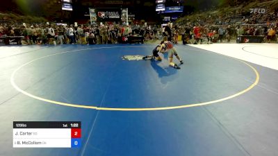 126 lbs Cons 32 #2 - Jacksen Carter, SD vs Brooks McCollom, OK