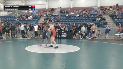 110 lbs Cons. Sub-semis - Ryder Klobassa, Viking Wrestling Club vs Chris Sanchez, Duran Wrestling Club