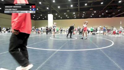 157 lbs Cons. Round 3 - Gregory Mendoza, OK vs Collier Tracy, OK