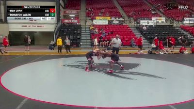 149 lbs 1st Place Match - Ben Lunn, SIU Edwardsville vs Donavon Allen, SIU Edwardsville
