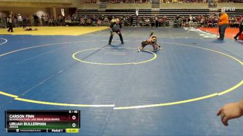 45 lbs Quarterfinal - Urijah Bullerman, Adrian vs Carson Finn, Blackduck/Cass Lake Bena (BCLB Bears)