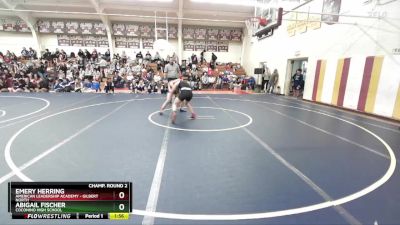 145 lbs Champ. Round 2 - Abigail Fischer, Coconino High School vs Emery Herring, American Leadership Academy - Gilbert North