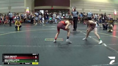 112 lbs Semis & 1st Wrestleback (8 Team) - Cole Orcutt, Pitbulls Elite vs Brayden Lutch, Metro All Stars