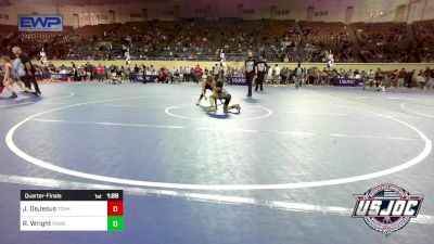 58 lbs Quarterfinal - Jean-Pierre DeJesus, Team Of Hard Knox vs Ronix Wright, Powerhouse Wrestling Academy