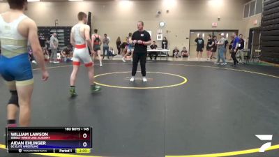 145 lbs 5th Place Match - William Lawson, Sebolt Wrestling Academy vs Aidan Ehlinger, DC Elite Wrestling