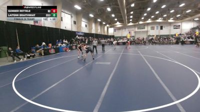 144 lbs Finals (8 Team) - Gunner Rettele, Millard South vs Laitenn Braithwait, Columbus