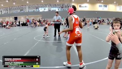 52 lbs Round 3 (6 Team) - Rowan Johnson, Capital City WC vs Whitley Morrison, Junior Terps Xpress