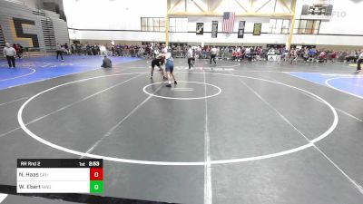 184C lbs Rr Rnd 2 - Nathan Haas, Cal-Baptist vs Will Ebert, Binghamton