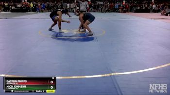 D2-190 lbs Champ. Round 1 - Easton Phipps, Goodrich HS vs Nico Johnson, Lamphere HS