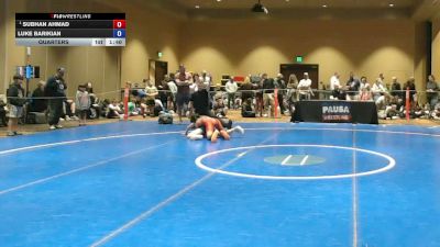 98 lbs Quarters - Subhan Ahmad vs Luke Barikian