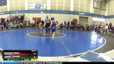 49 lbs Round 3 (4 Team) - Brandon Green, Brownsburg vs Gabriel Howard, Noblesville