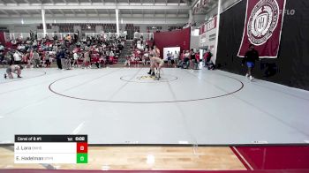 132 lbs Consi Of 8 #1 - Josh Lara, Brother Martin High School vs Egan Hadelman, St. Francis