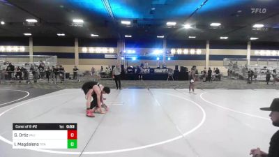 126 lbs Consi Of 8 #2 - Gunnar Ortiz, Valiant College Prep vs Izayah Magdaleno, Titans WC